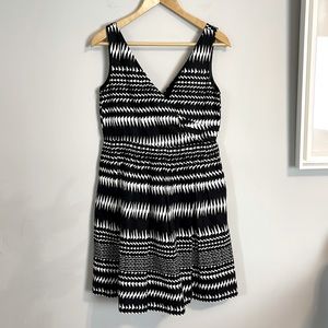 J. Crew Collection black and white sleeveless dress